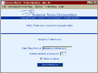 ScienceMaster Login Screen